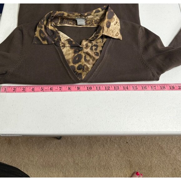 Ann Taylor Factory‎ Sweater Womens Size M Lightweight Corpcore Office Siren - Picture 4 of 10